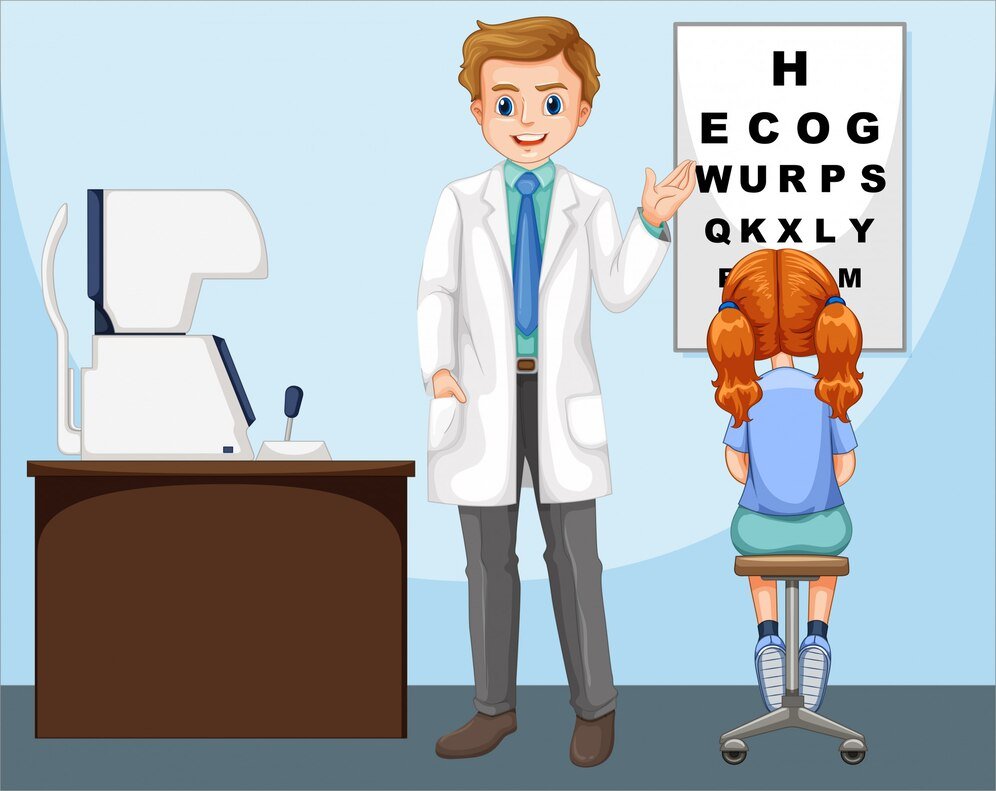 If A Kid Finds It Difficult To Read The Letters On The Chart. How Can They Examine The Eyes